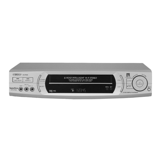 Sharp VC-FH30SM Bedlenungsanleitung