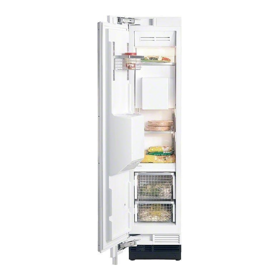 Miele F 1472 Vi Gebrauchsanweisung Und Montageanweisung