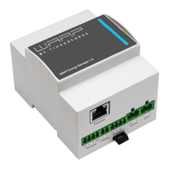 Tinkerforge WARP Energy Manager Betriebsanleitung