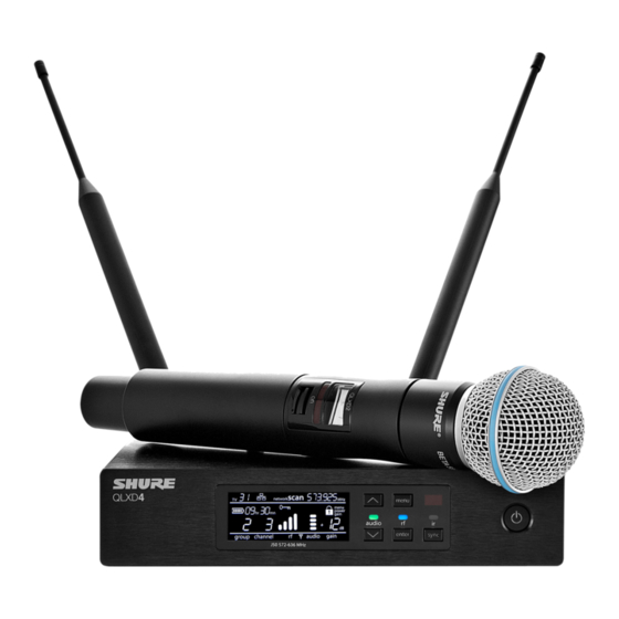Shure QLX-D Serie Bedienungsanleitung