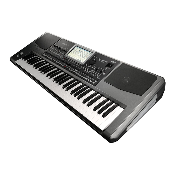 Korg Pa 900 Schnellstart