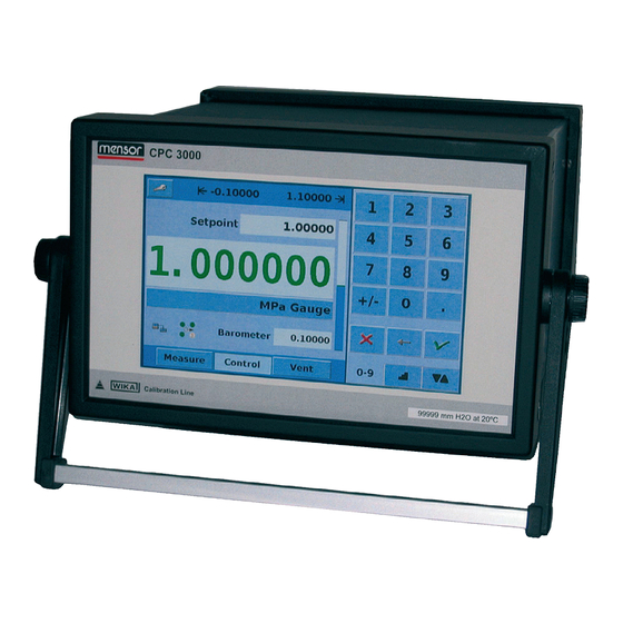 mensor CPC3000 Betriebsanleitung