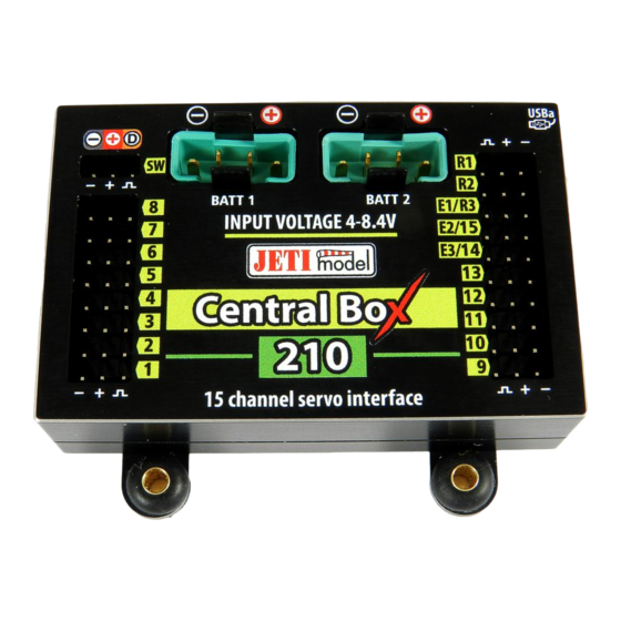 JETI model Central Box 210 Bedienungsanleitung