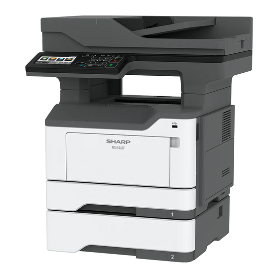 Sharp MX-B467F Benutzerhandbuch