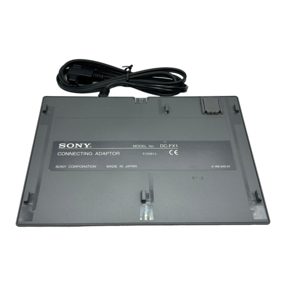 Sony DC-FX1 Bedienungsanleitung