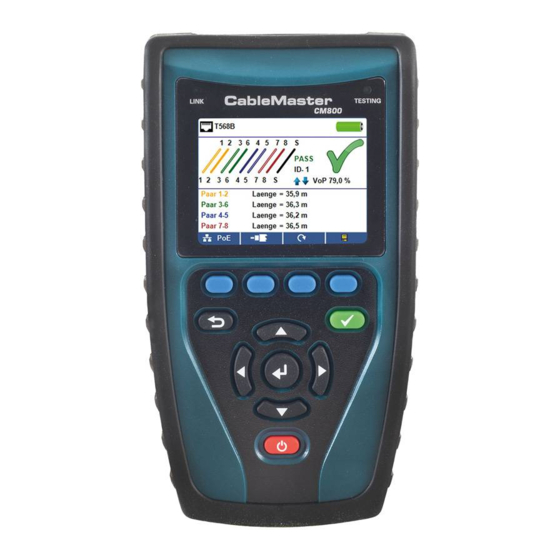 psiber CableMaster CM800 Kurzanleitung