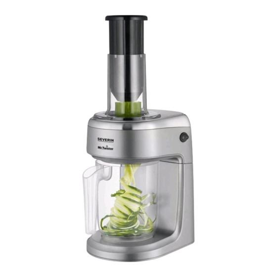 SEVERIN Mr.Twister KM 3922 Gebrauchsanweisung