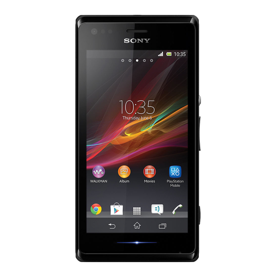 Sony Xperia M dual C2004 Bedienungsanleitung