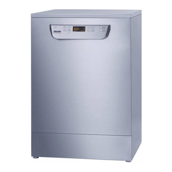 Miele professional PG 8050 series Installationsplan