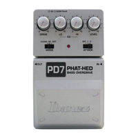 Ibanez Tone-Lok PD7 PHAT-HED Bedienungsanleitung