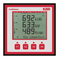 Kbr multimess 4F144-1-LCD-ESMSET Serie Bedienungsanleitung