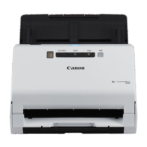 Canon imageFORMULA R40 Bedienungsanleitung