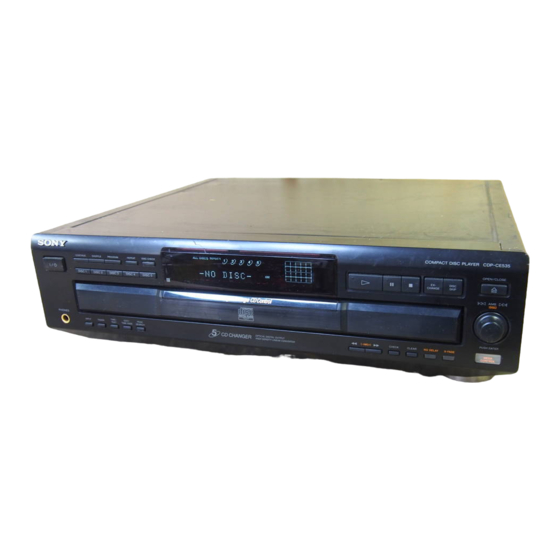 Sony CDP-CE535 Bedienungsanleitung