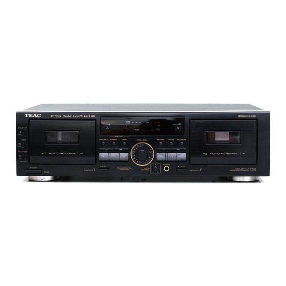 Teac w-790r Bedienungsanleitung