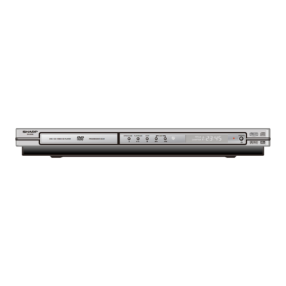 Sharp DV-SV9C Bedienungsanleitung