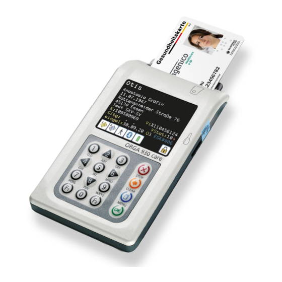 Ingenico ORGA 930 care Kurzanleitung