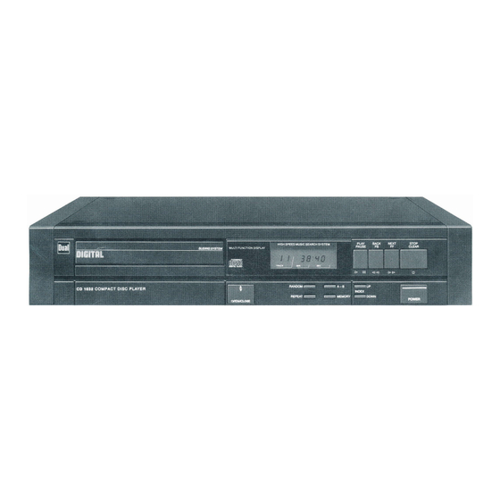 Dual CD 1032 Bedienungsanleitung