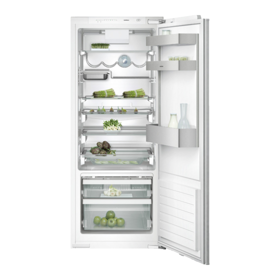 Gaggenau RC 249 Gebrauchsanleitung