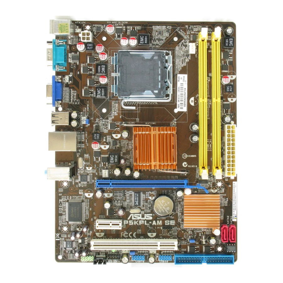 Asus P5KPL SE Handbuch