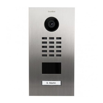 DoorBird D21x Series Installationsanleitung