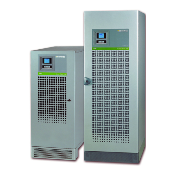 socomec MASTERYS Green Power 100 Installations- Und Bedienungsanleitung
