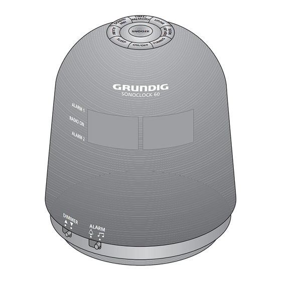 Grundig Sonoclock 60 SC 6300 Bedienungsanleitung