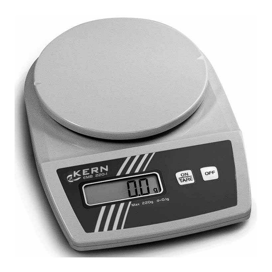KERN EMB-BA-d-1132 Betriebsanleitung