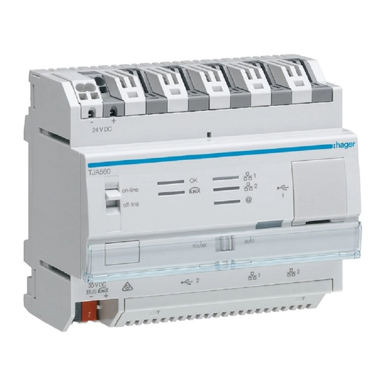 hager TJA560 Installationshandbuch
