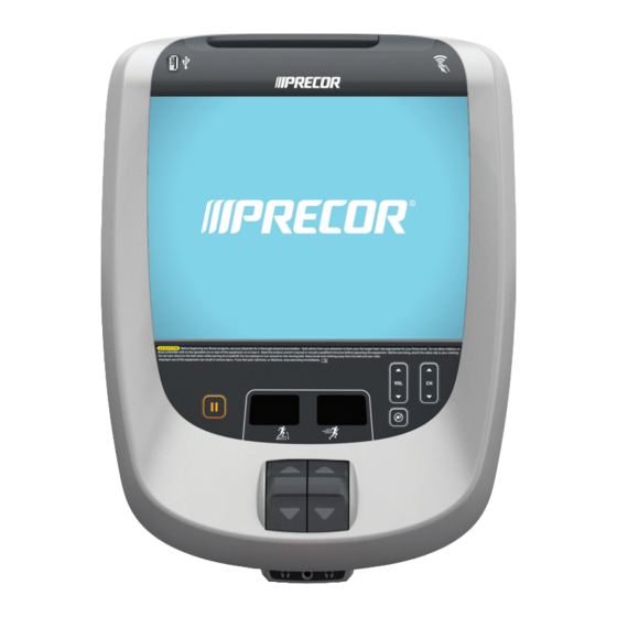 Precor P80-console Betriebs Und Installationsanleitung