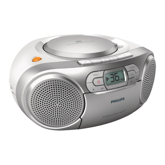 Philips AZ127 Benutzerhandbuch