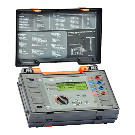 Sonel MMR-630 Bedienungsanleitung