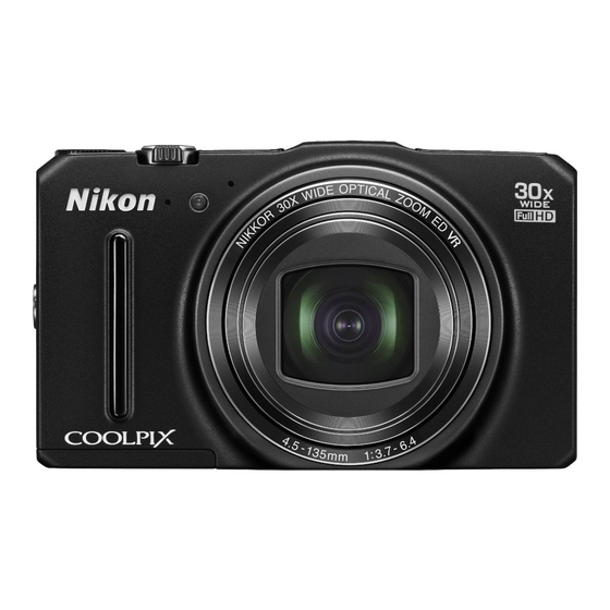 Nikon Coolpix S9700 Schnellstartanleitung