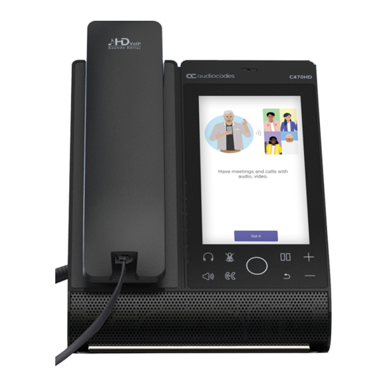 AudioCodes C470HD Kurzanleitung