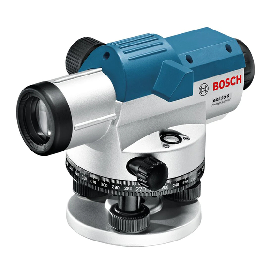 Bosch GOL Professional 20 D Originalbetriebsanleitung