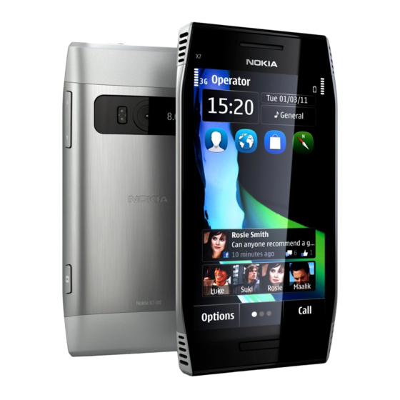 Nokia X7-00 Bedienungsanleitung