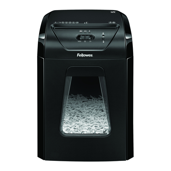 Fellowes Powershred 12C Handbuch