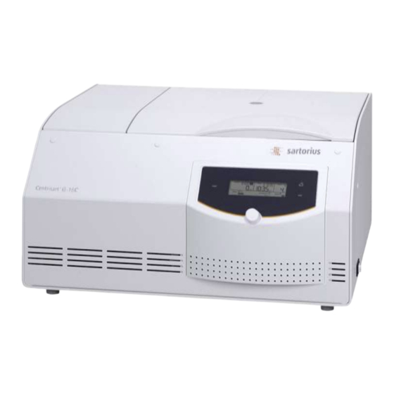 Sartorius Centrisart G-16C Betriebsanleitung
