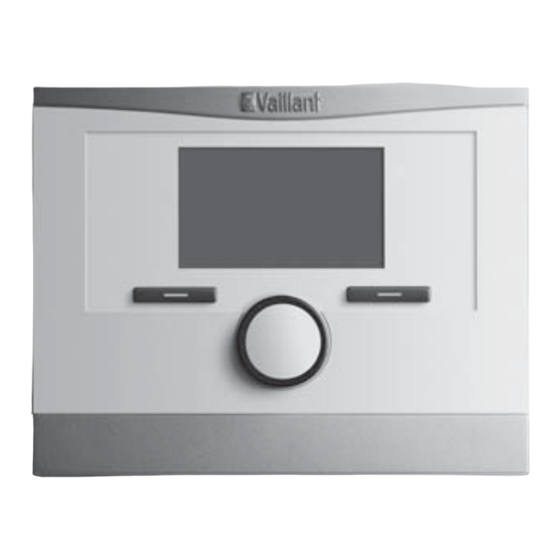 Vaillant calorMATIC 450f VRC 450f Installationsanleitung Für Den Fachmann