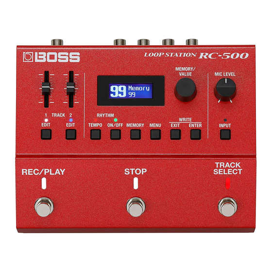 Boss Loop Station RC-500 Bedienungsanleitung