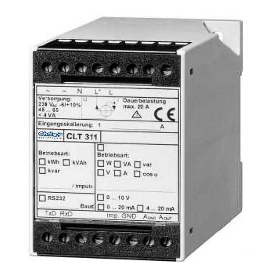 Christ Elektronik CLT 311 Bedienungsanleitung