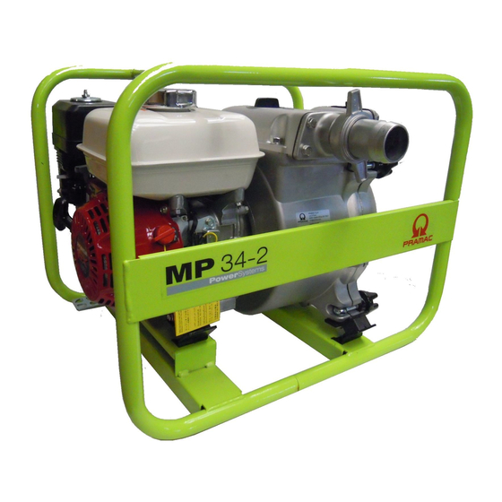 Pramac group MP 34-2 Montage, Gebrauch Und Wartung