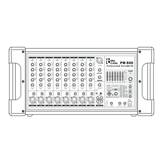 The t.mix PM-800 Bedienungsanleitung