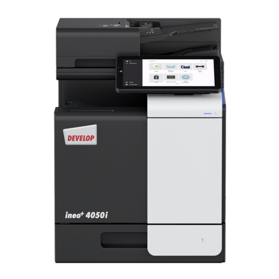Develop ineo+ 4050i Bedienungshandbuch