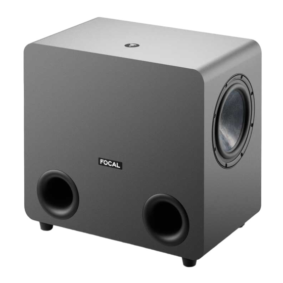 Focal SUB ONE Gebrauchsanleitung