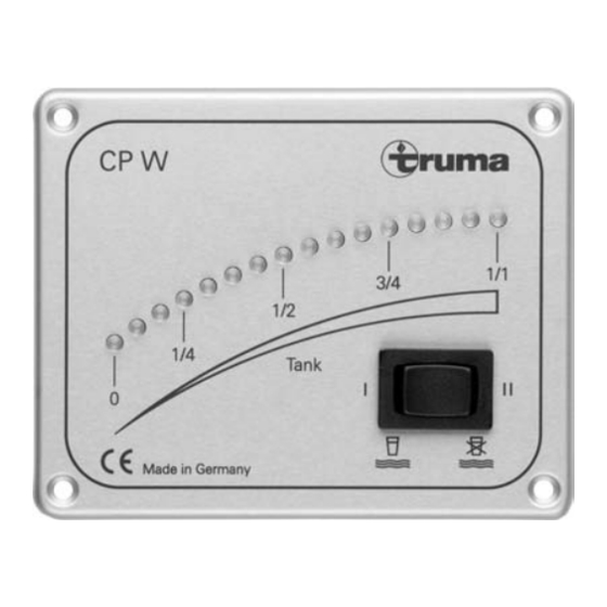 Truma CP W Gebrauchsanweisung, Einbauanweisung