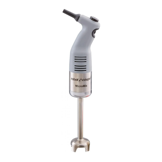 Robot Coupe MicroMix Handbuch