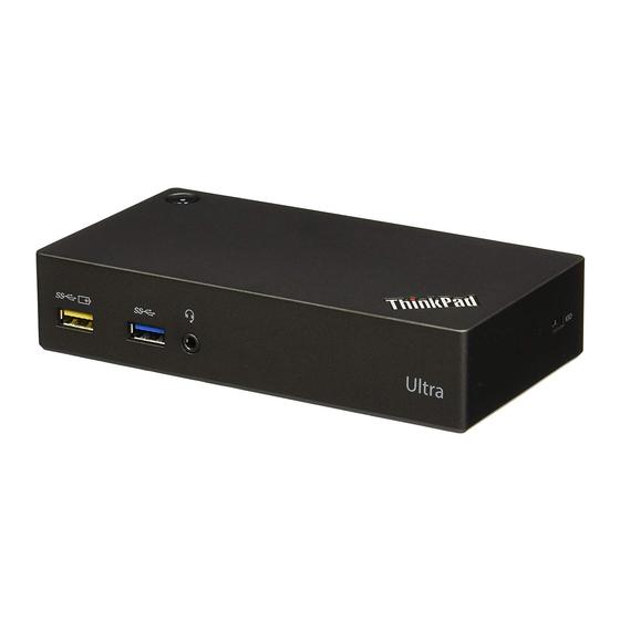 Lenovo ThinkPad USB 3.0 Ultra Dock Benutzerhandbuch