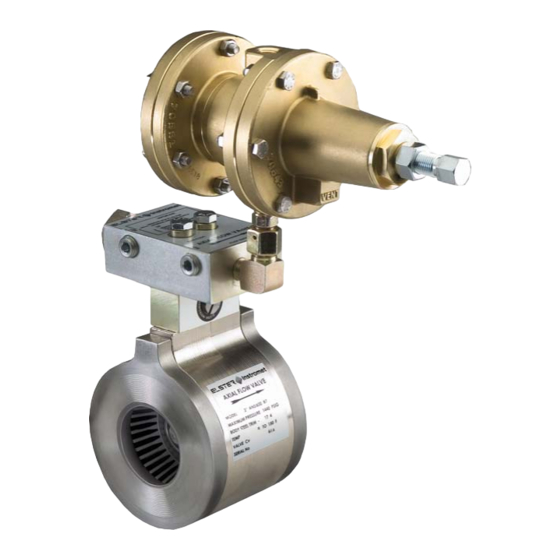 Elster Instromet Axial-Flow-Valve Betriebsanleitung
