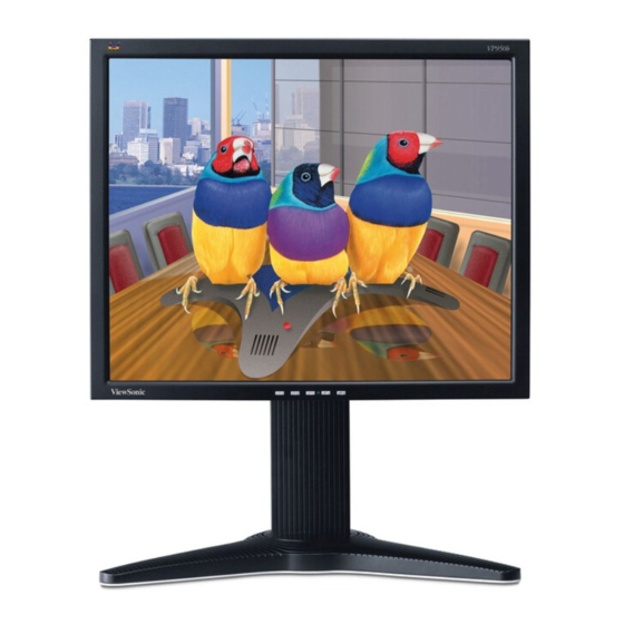 ViewSonic VP950b Bedienungsanleitung
