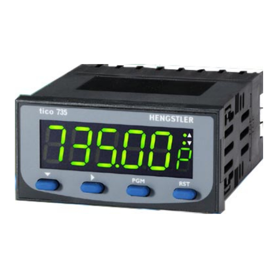 Hengstler tico 735 Betriebsanleitung